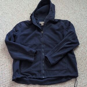 Men's XL Tall Duluth Trading Navy Fleece Very Warm Jacket